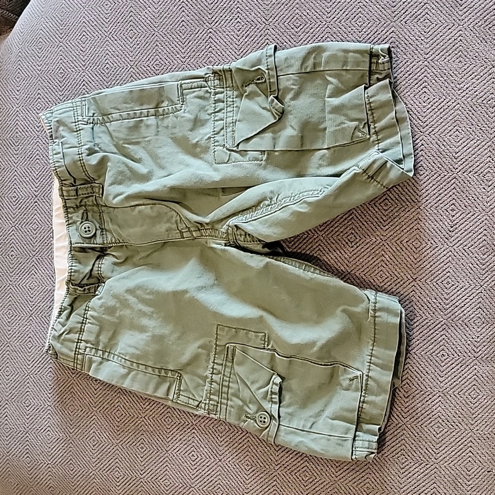 SALE!! 2 Pairs GAP Olive Green/Green Camo Boys Cargo Shorts Sz 6